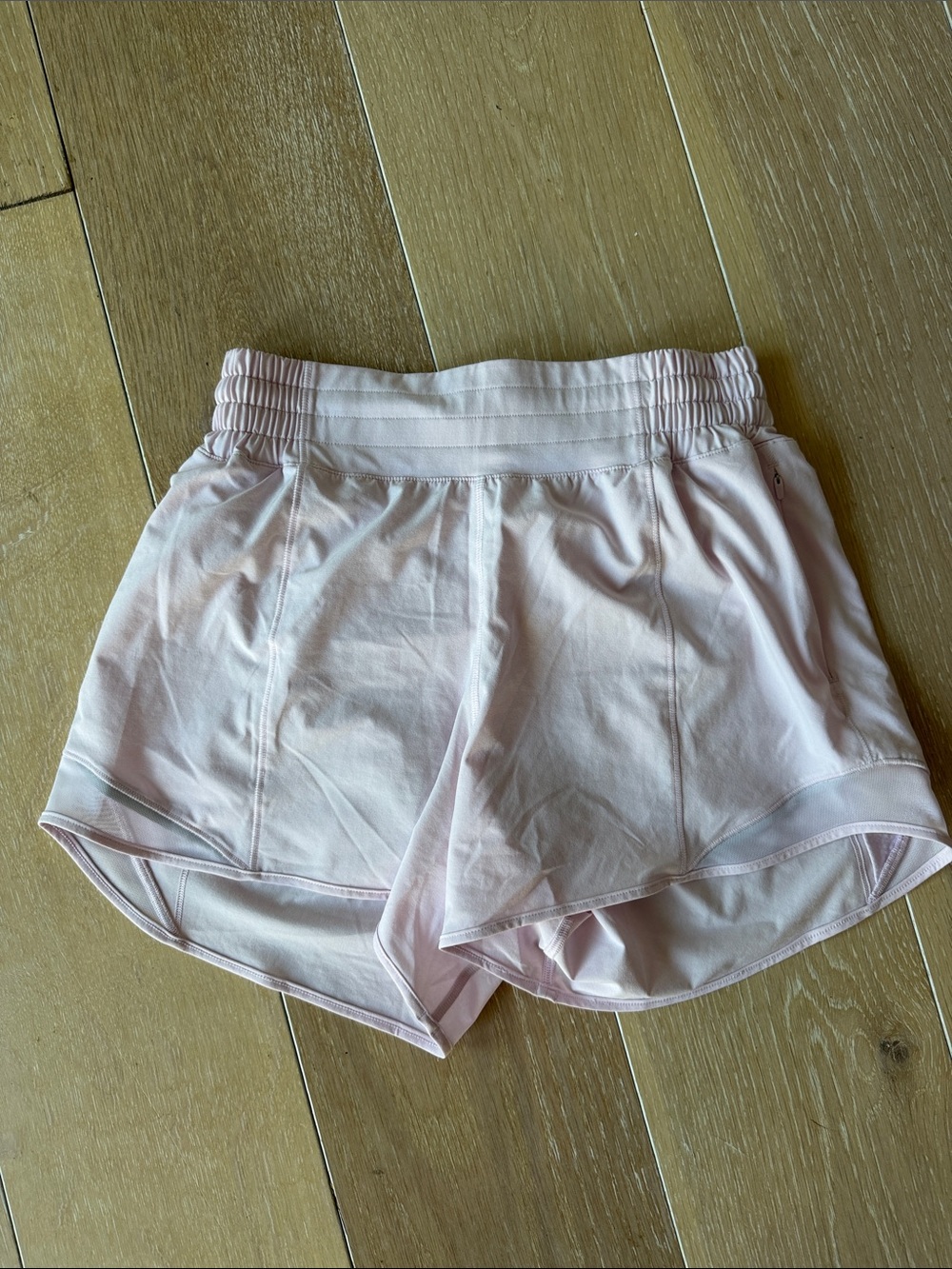 lululemon athletica baby pink Running Shorts hotty hot 4” hi rise